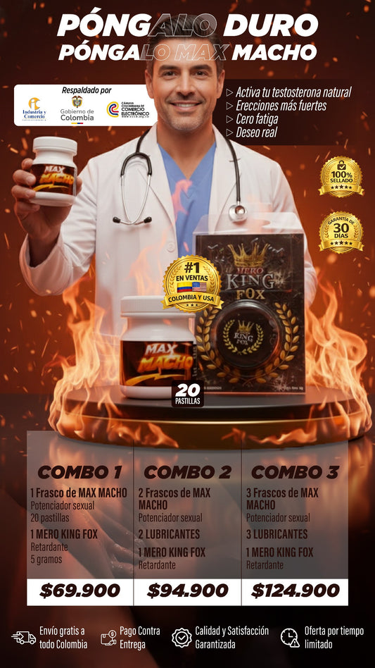 MAX MACHO: más duro, más grueso y por mucho más tiempo